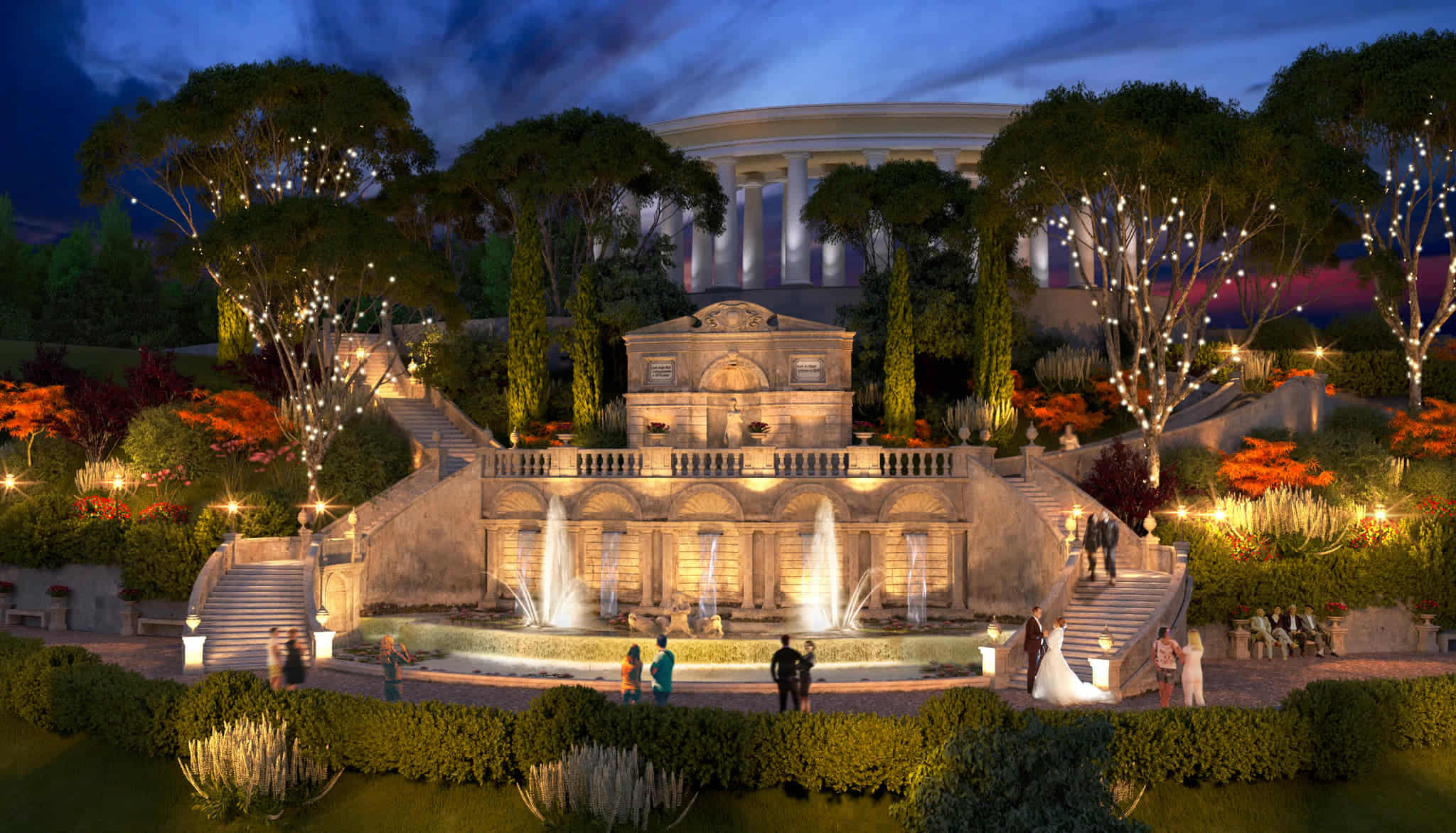 Hellenic Oasis: Greek Park Fountain - Image 4