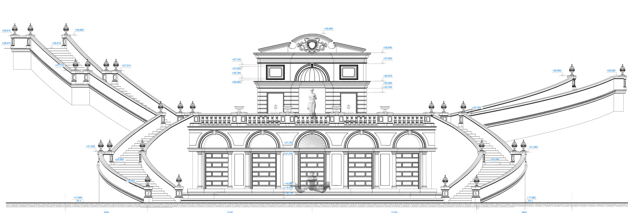 Hellenic Oasis: Greek Park Fountain - Image 6